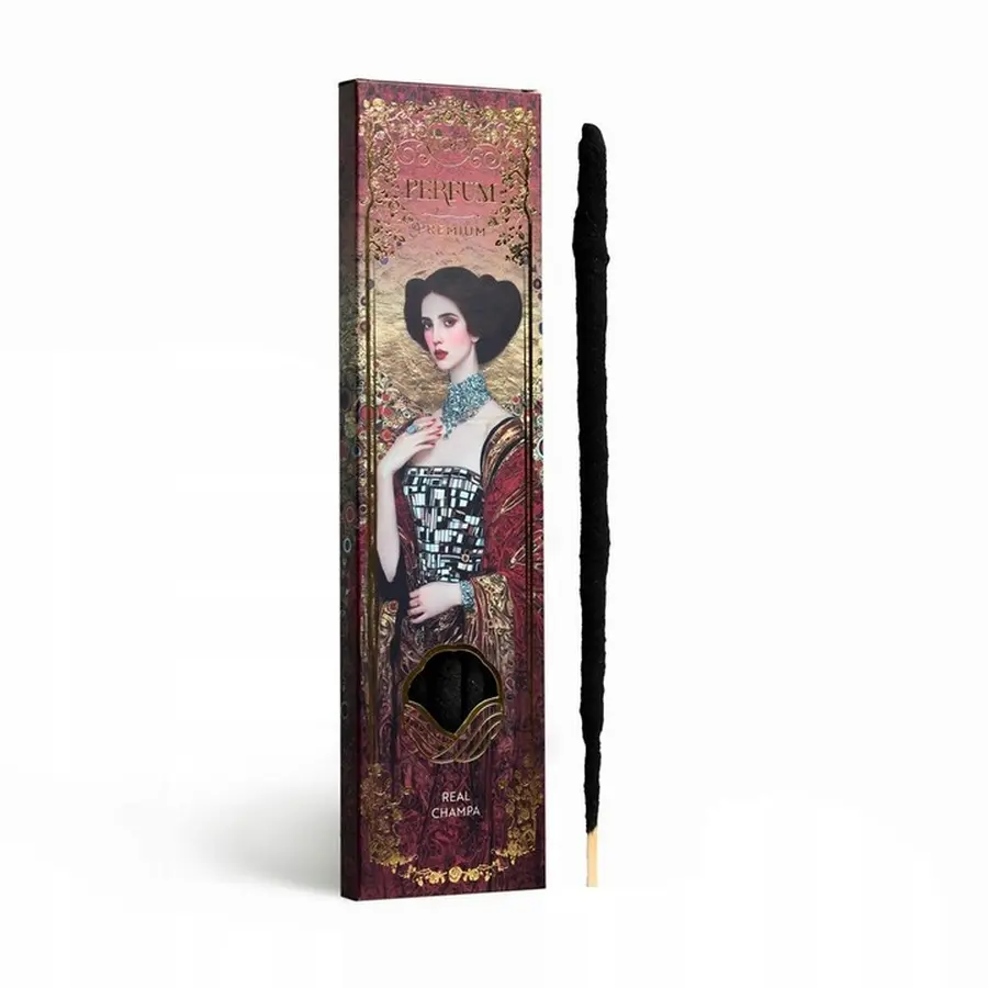 Sagrada Madre Tao Parfum Premium Real Champa Nag Champa illatú füstölő pálcika díszdobozban