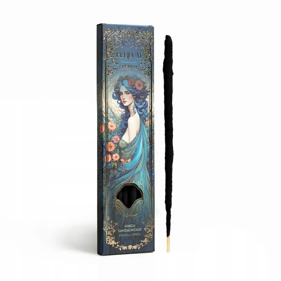 Sagrada Madre Tao Parfum Premium Hindu Sandalwood szantálfa illatú füstölő pálcika díszdobozban