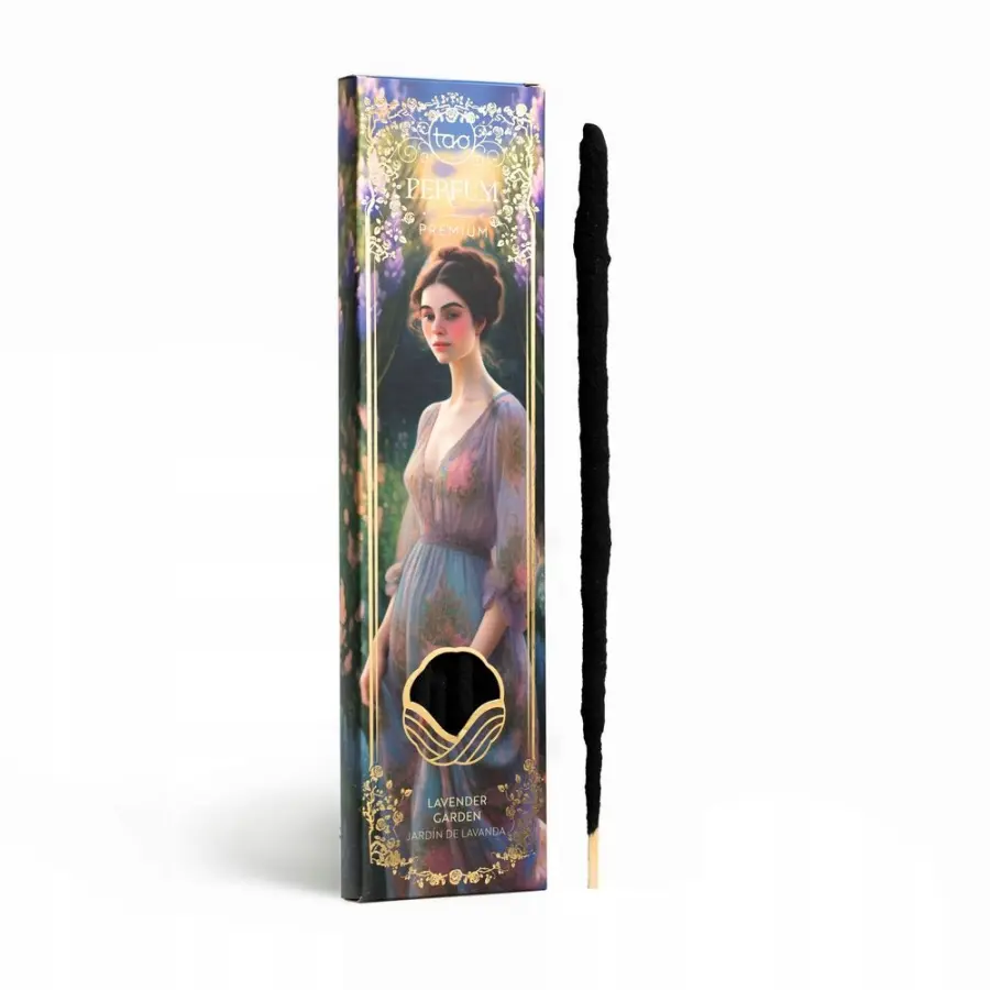 Sagrada Madre Tao Parfum Premium Lavender Garden levendula illatú füstölő pálcika díszdobozban