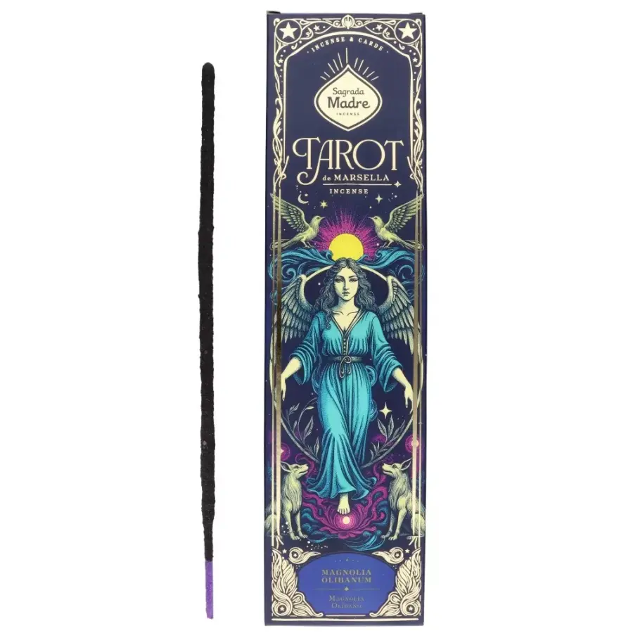 Sagrada Madre Tarot Magnolia Olibanum füstölőpálca – magnólia és tömjén illatú spirituális füstölő